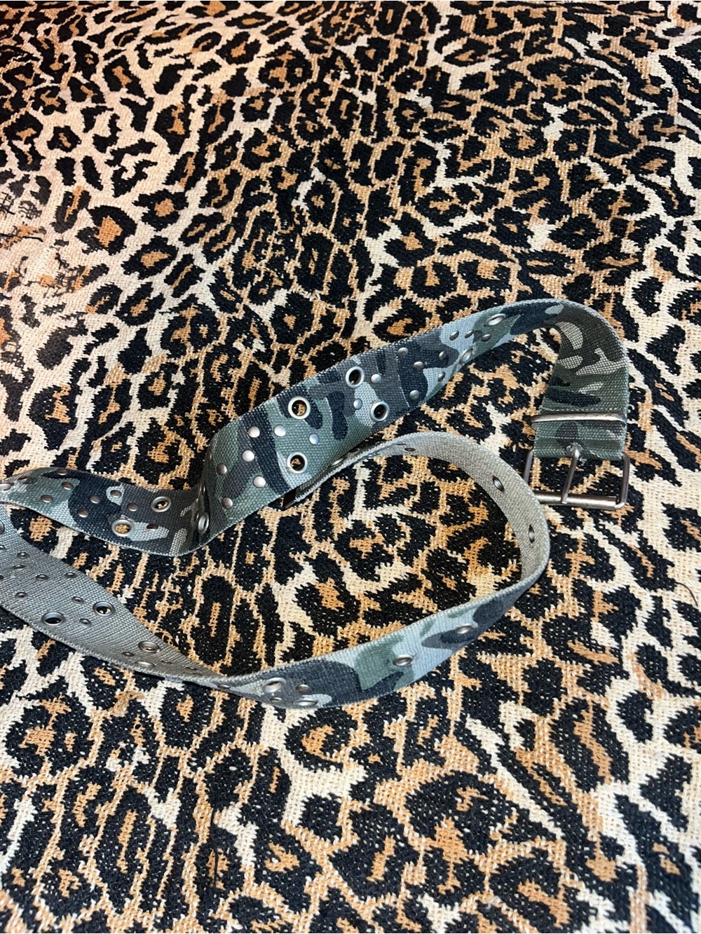 Camouflage Double-Grommet Canvas Belt
